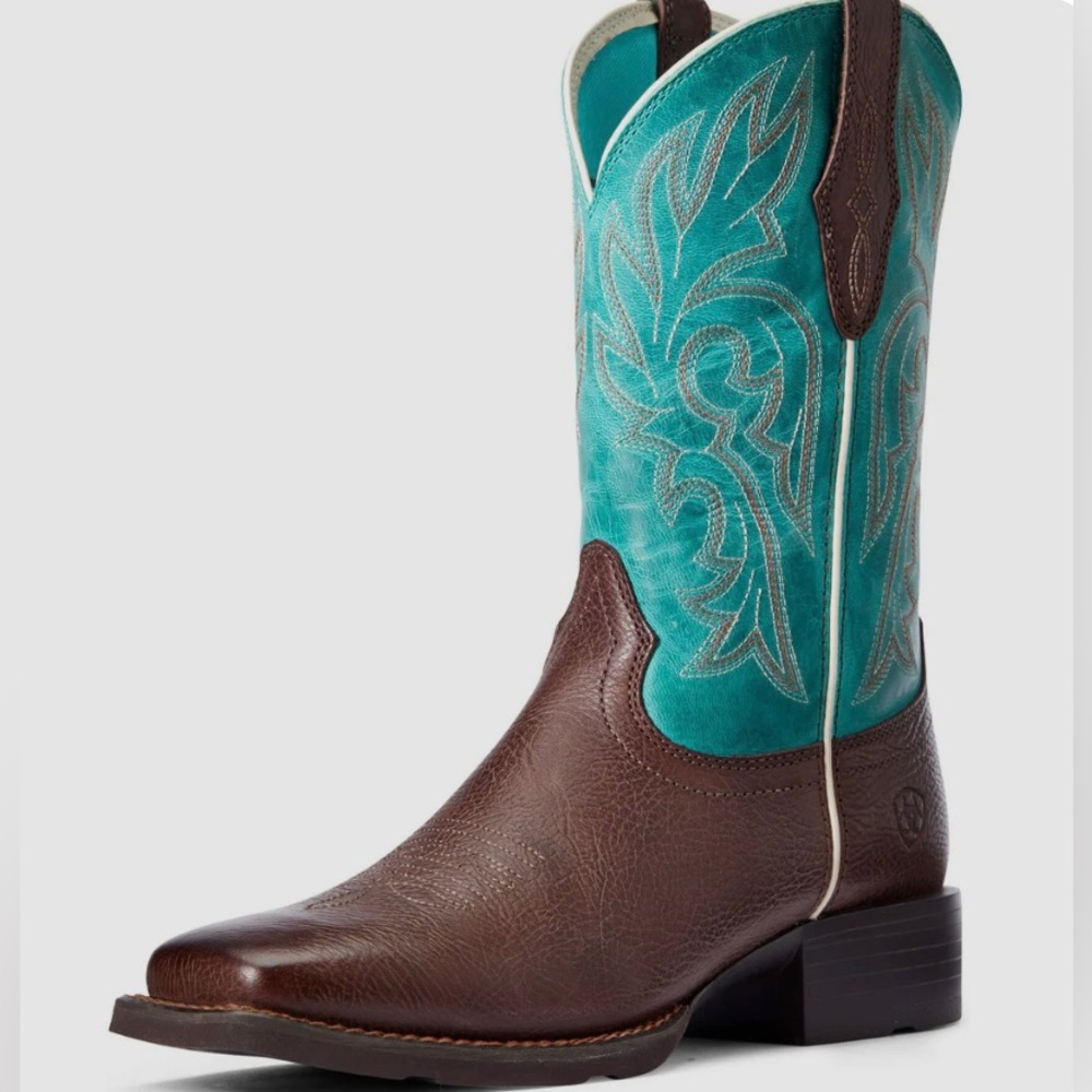 Ariat Cattle Drive Western Boot Dark Cottage - Picture 2 of 12